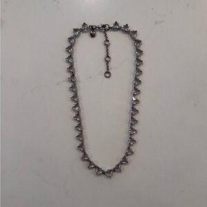 J.Crew triangle crystal collar necklace